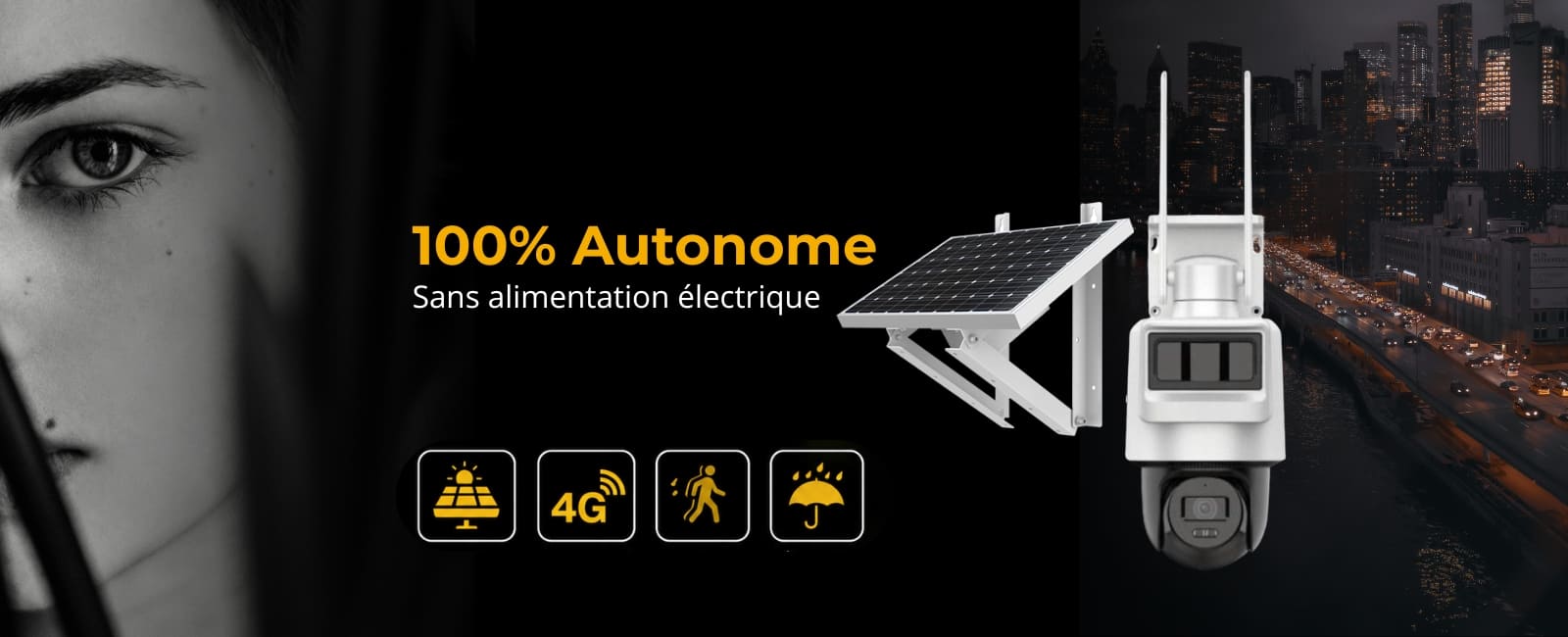 installation caméra de surveillance autonome Tunisie